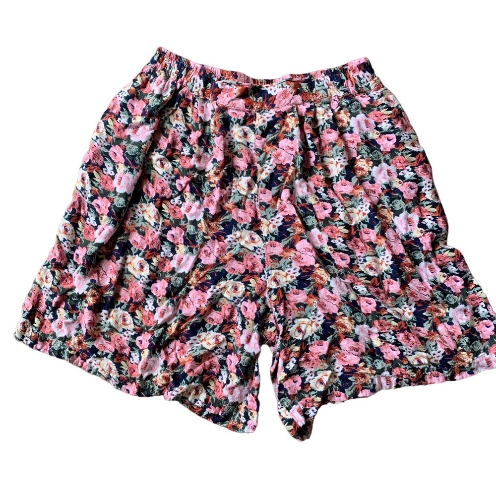 Vintage 90s The Classic floral high waisted oversized shorts size medium